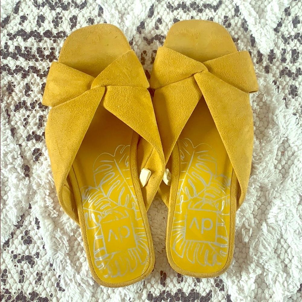 Yellow sandals